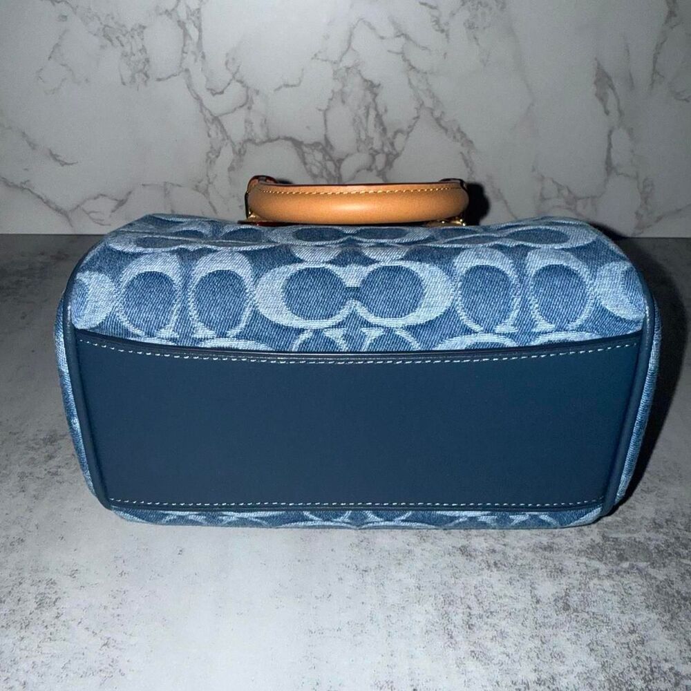 Coach Denim Mini Rowan Crossbody Bag - Picture 5 of 9